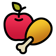 Icono de alimentación saludable